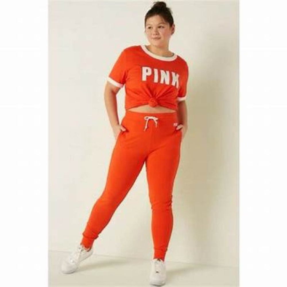 Victoria's Secret PINK Cotton High Waist Full Length Campus Jogger